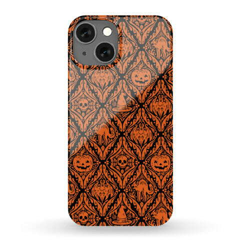 Spooky Vintage Halloween Pattern Phone Case